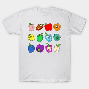 Rainbow Bell Peppers Paprika T-Shirt